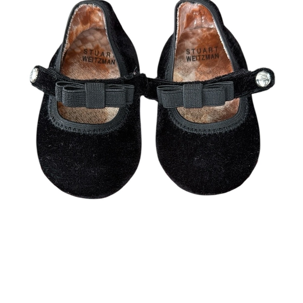 Stuart Weitzman My First Weitzmans Baby Pali Velvet Strap Size 3 - Picture 2 of 8